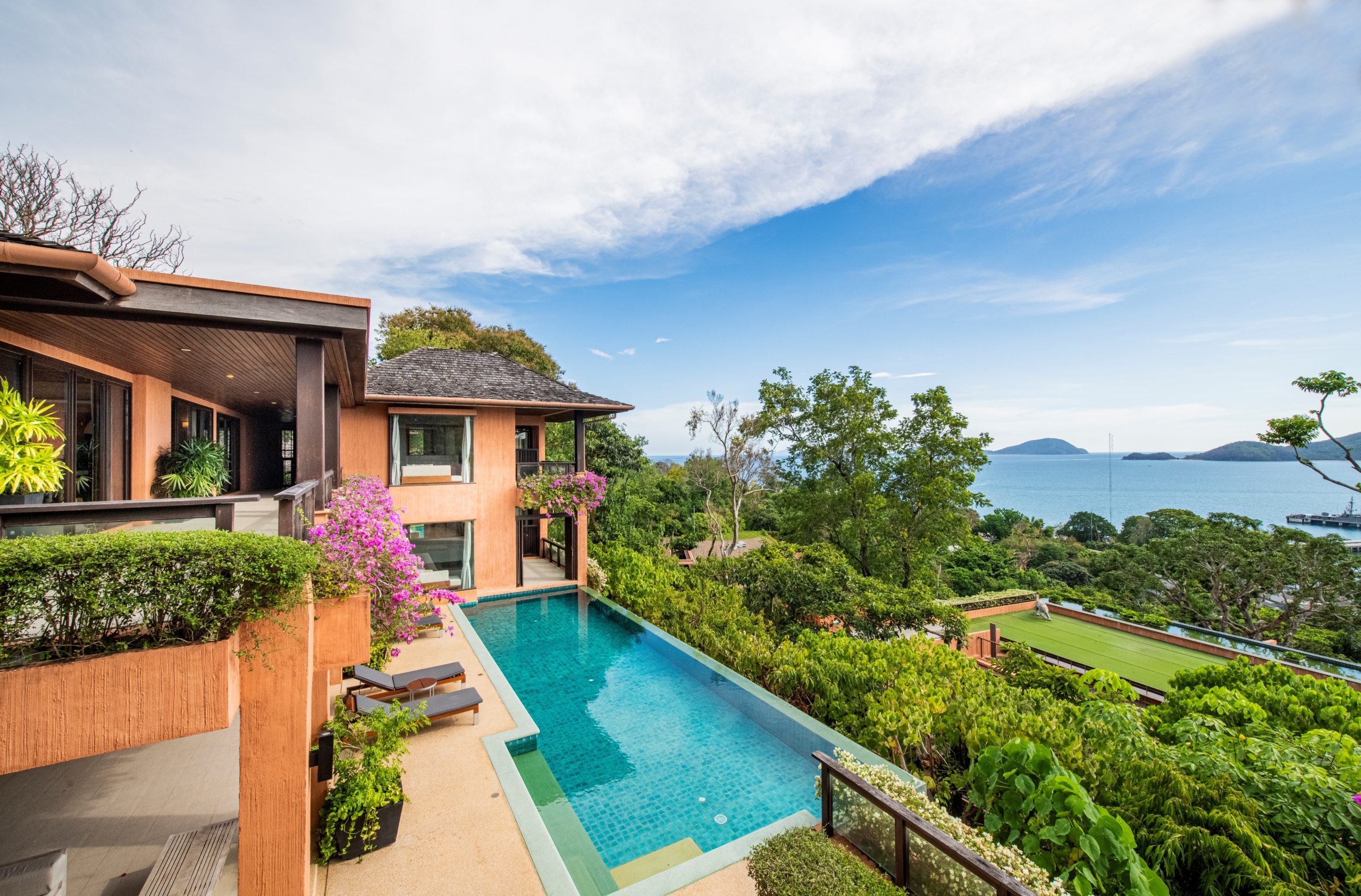Luxury sea view 4 bedrooms pool villa for sale in Cape Panwa beach