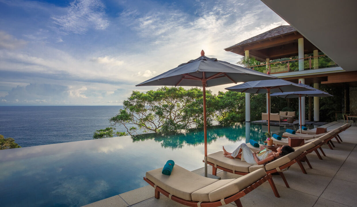 Baan Banyan - relaxing poolside in the afternoon