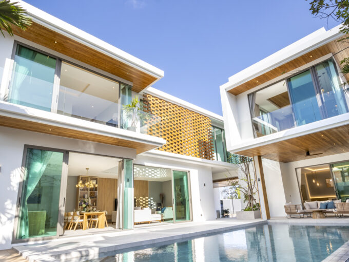Modern luxury 4 and 5 bedrooms pool villa for sale near Laguna Phuket